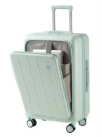 Green luggage