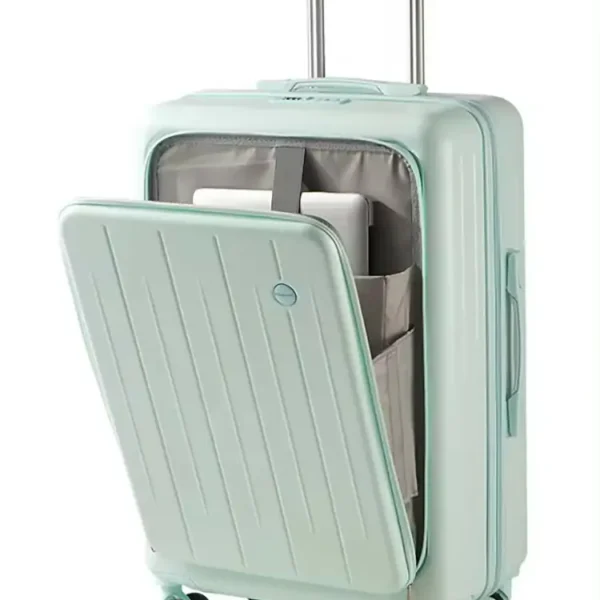 Green luggage