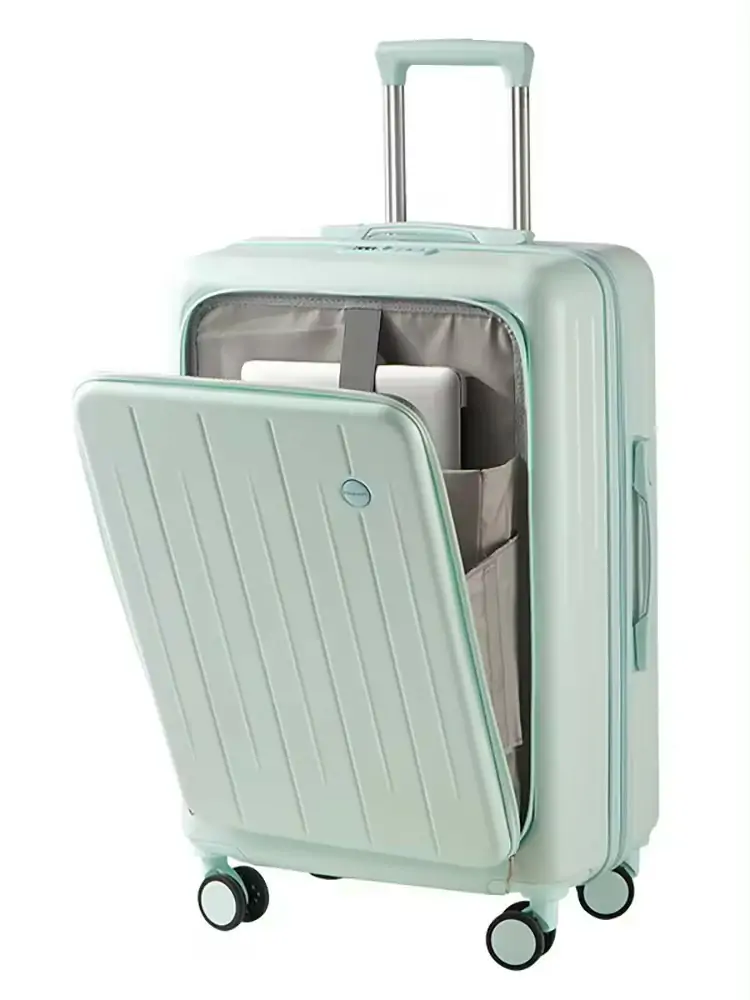 Green luggage