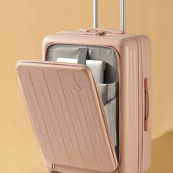 Pink luggage